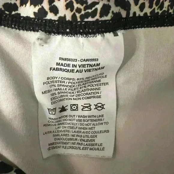 Nike Women's CK3072-010 Training One Tight 7/8 Leggings Leopard Print Size S - Picture 6 of 7